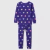 Conjunto de pijama de algodón orgánico cepillado para bebés y niños