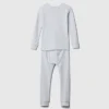 Conjunto de pijama de algodón orgánico cepillado para bebés y niños
