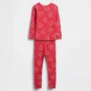 Conjunto de pijama de algodón orgánico cepillado para bebés y niños