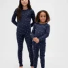 Conjunto de pijama de fiestas de algodón orgánico cepillado para niños y bebés
