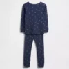 Conjunto de pijama de fiestas de algodón orgánico cepillado para niños y bebés