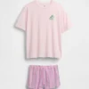 Conjunto de pijama de pantalones cortos reciclado para niños