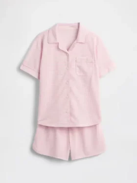 Conjunto de pijama de pantalones cortos reciclado para niños