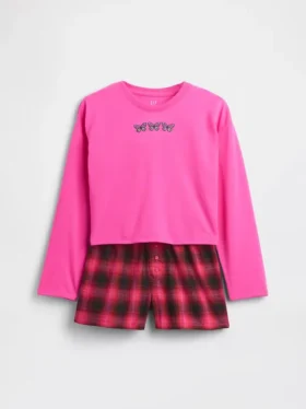 Conjunto de pijama de pantalones cortos reciclado para niños