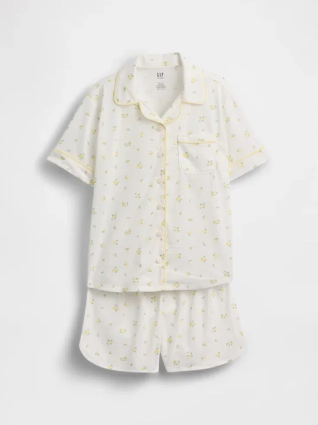 Conjunto de pijama de pantalones cortos reciclado para niños