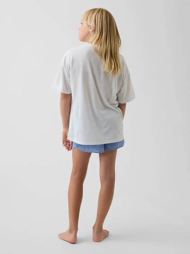 Conjunto de pijama de pantalones cortos reciclado para niños