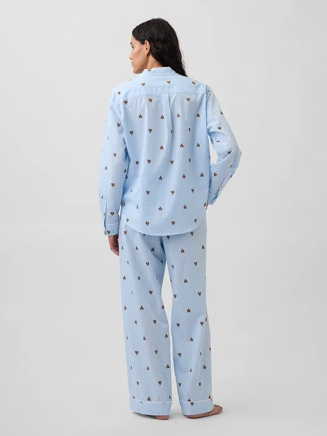 Conjunto de pijama de popelín