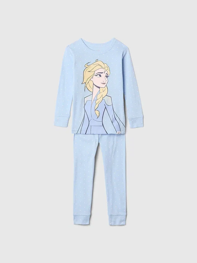 Conjunto de pijama de princesa de algodón orgánico cepillado de GAP × Disney Baby