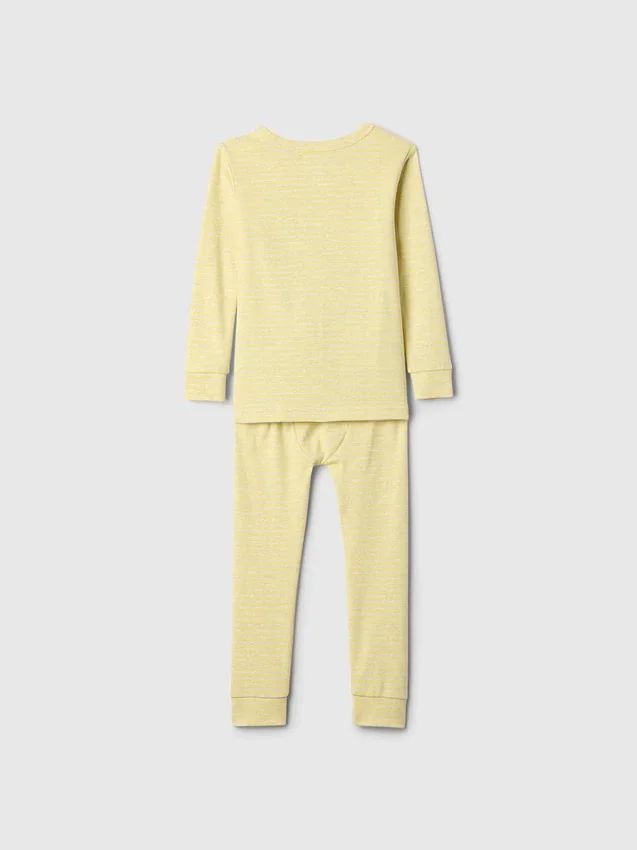 Conjunto de pijama de princesa de algodón orgánico cepillado de GAP × Disney Baby