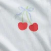 Conjunto de pijama infantil de punto acanalado reciclado con pantalones cortos