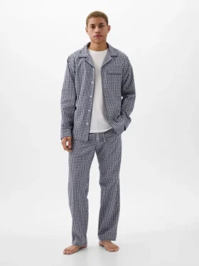 Conjunto de pijamas de popelín para adultos