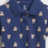 Conjunto de polo de piqué con el oso Brannan para bebé