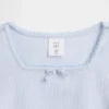 Conjunto de punto acanalado y tul para bebés y niños pequeños