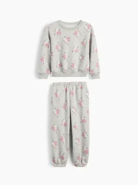 Conjunto de sudadera y pantalones de chándal con estampado floral Vintagesoft para Bebé y Niño