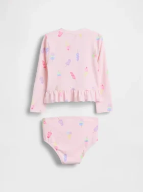 Conjunto de traje de baño con camiseta protectora para bebés y niños