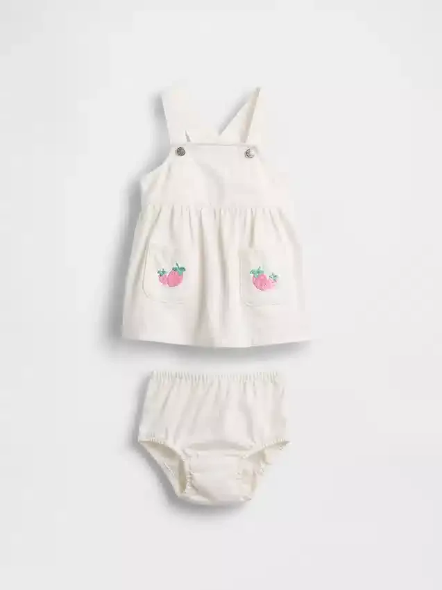 Conjunto de vaqueros para bebé «Strawberry Skirtall»