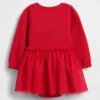 Conjunto de vestido y body de jerséu de tul para bebé
