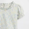 Conjunto floral de algodón orgánico para bebé