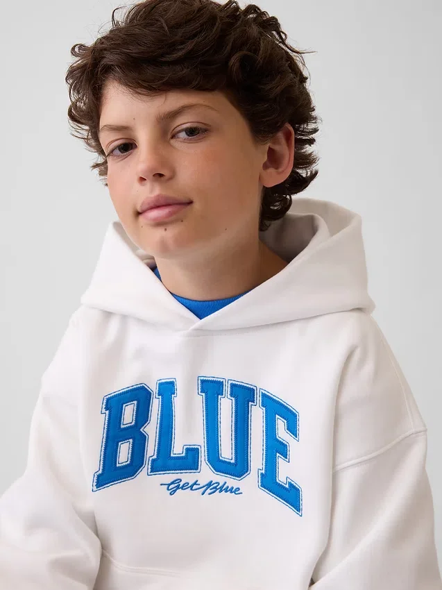 Consigue la sudadera con capucha holgada Vintagesoft para niños de Get Blue