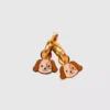 Dije de perro con agujero para aretes Huggie