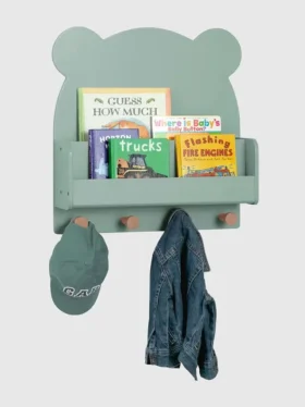 Estante de pared babyGap Brannan Bear con 4 ganchos