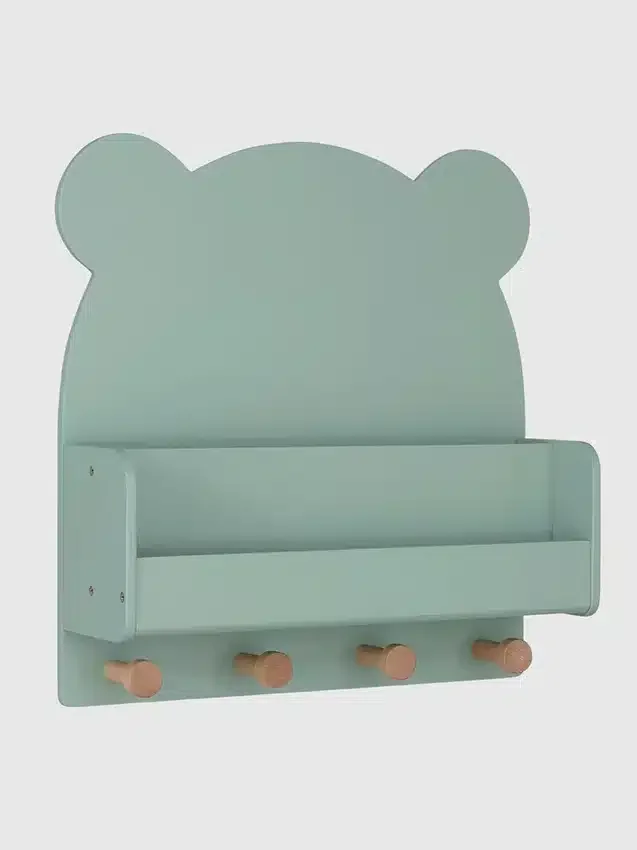 Estante de pared babyGap Brannan Bear con 4 ganchos
