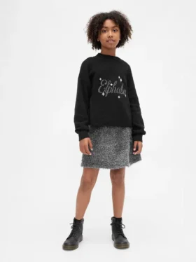 Falda de jerséu infantil «Wicked Tinsel Eyelash»