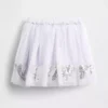 Falda de tul y lentejuelas con corazones para bebés y niños pequeños