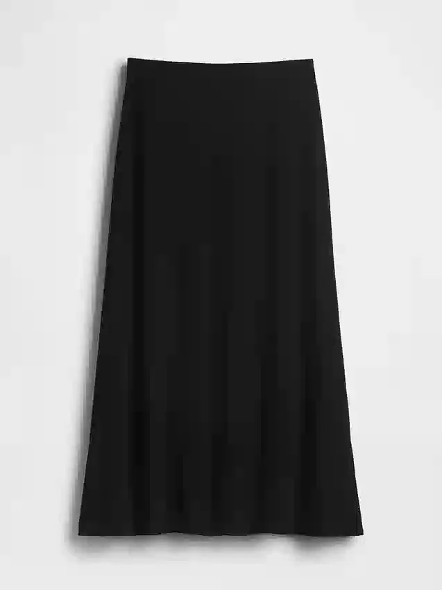Falda larga de jersey