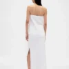 Falda larga de mezcla de lino