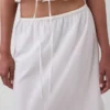 Falda maxi holgada con volantes