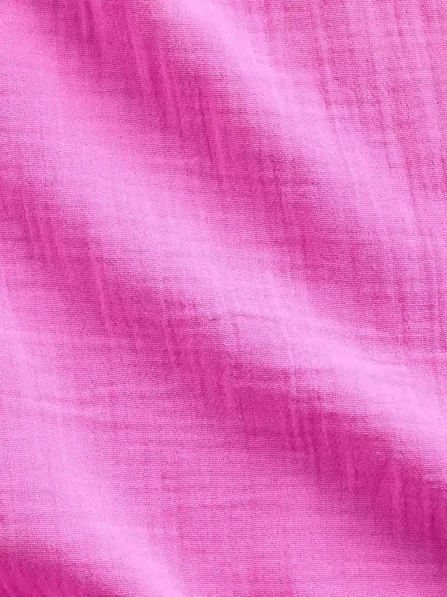 Falda maxi holgada en capas de gasa de algodón