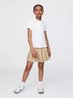 Faldapantalón fácil para uniforme infantil