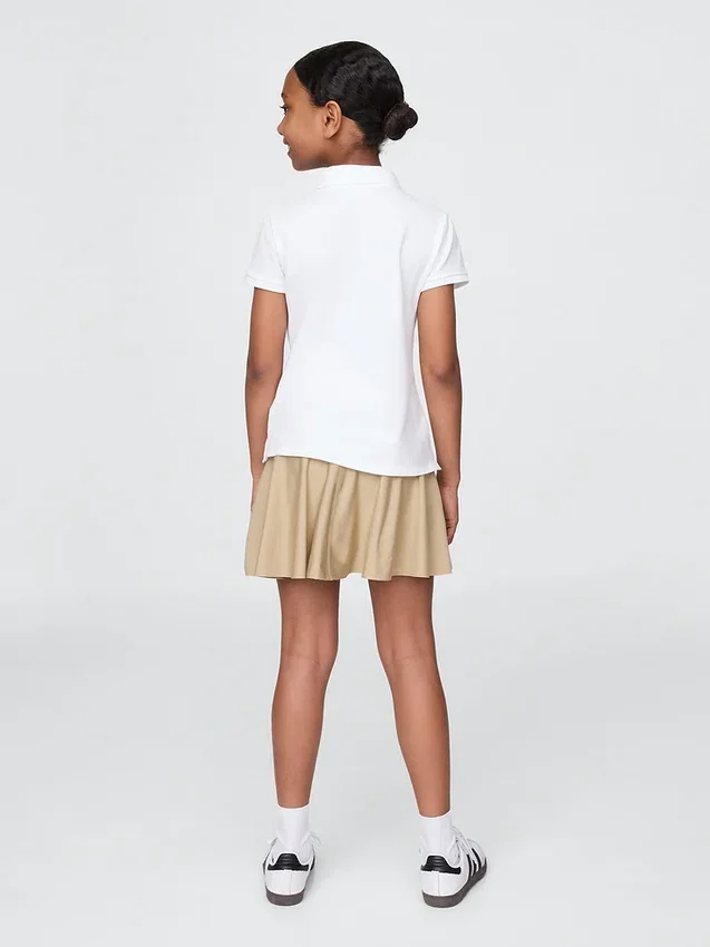 Faldapantalón fácil para uniforme infantil
