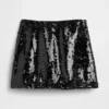 Faldita-pantalón mini con lentejuelas