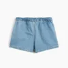 Faldita-pantalón plisada de mezclilla para Bebé y Niño
