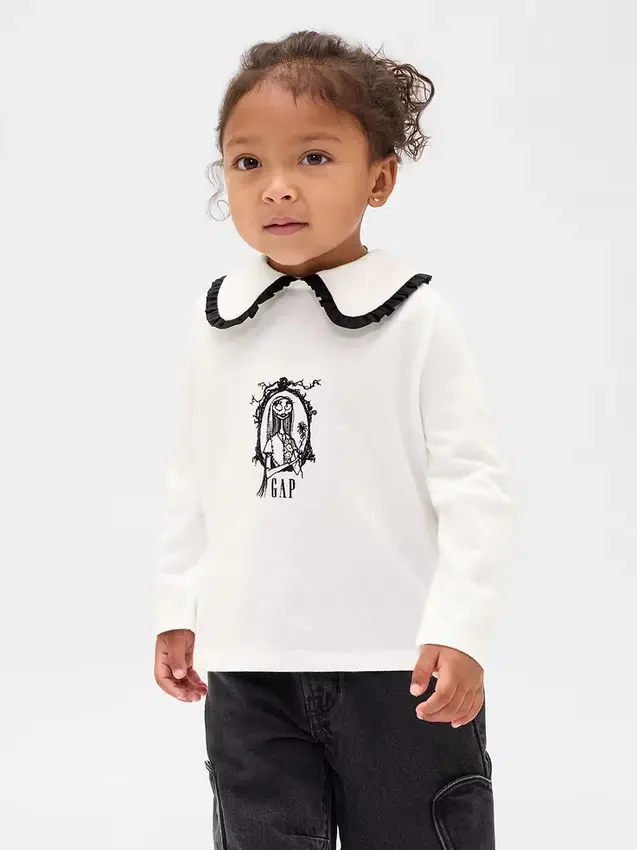 GAP × Disney: Camiseta estilo marinero para Bebé y Niño de «La pesadilla antes de Navidad» de Tim Burton