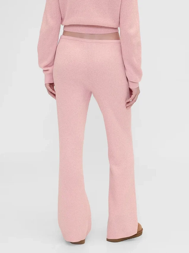 Gap × Summer Fridays: Pantalones de corte bootcut de tejido waffle CashSoft