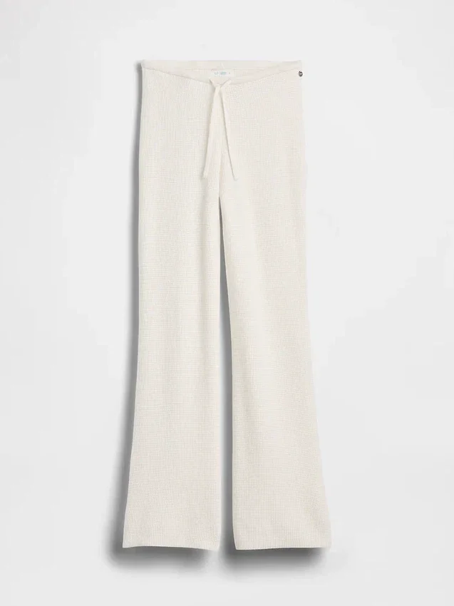 Gap × Summer Fridays: Pantalones de corte bootcut de tejido waffle CashSoft