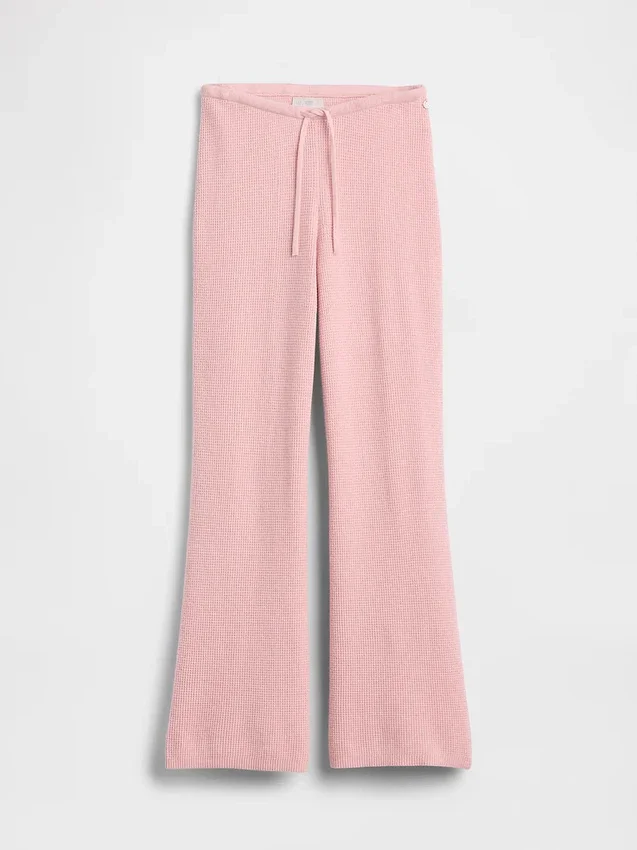 Gap × Summer Fridays: Pantalones de corte bootcut de tejido waffle CashSoft