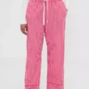 Gap × Summer Fridays: Pantalones de pijama holgados de popelín a rayas