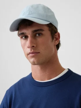 Gorra de béisbol con logotipo lavado