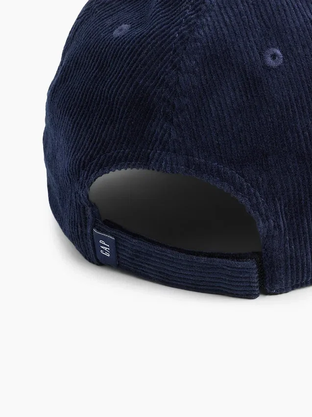 Gorra de béisbol de pana para niños
