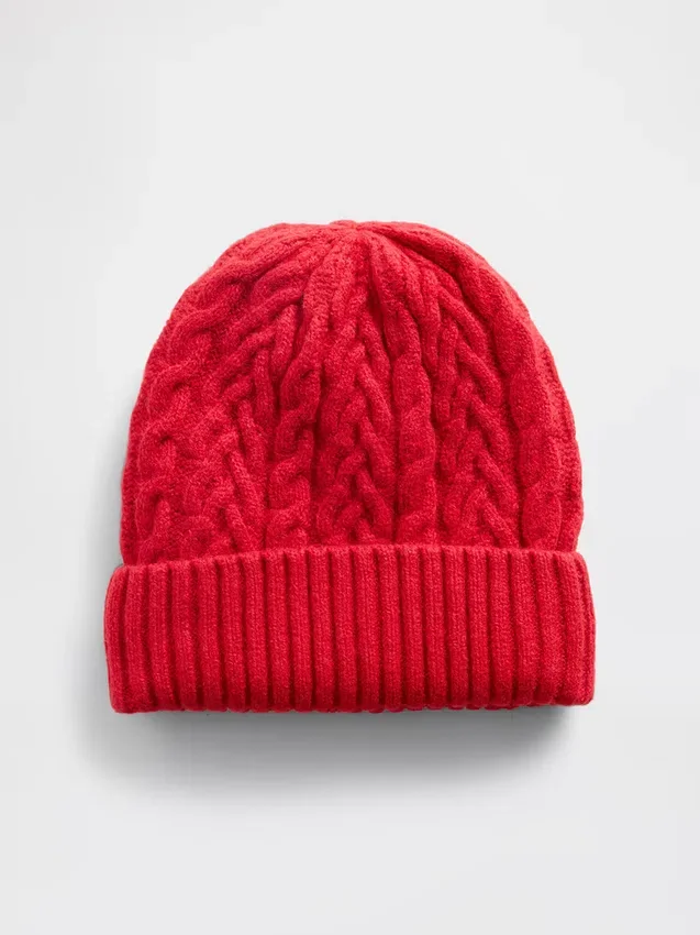 Gorro de punto trenzado CashSoft