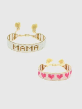 Hart Mini and Me: Mama dorada y corazones rosas