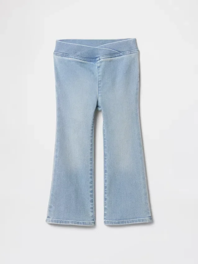 Jeggings acampanados de mezclilla para bebés y niños