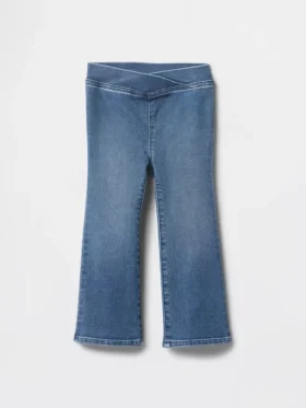 Jeggings acampanados de mezclilla para bebés y niños