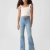 Jeggings acampanados de talle alto para niños