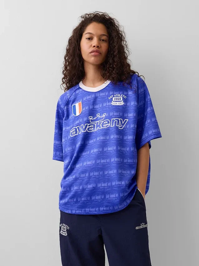 Jersey con logo extragrande de GAP × Awake Ny