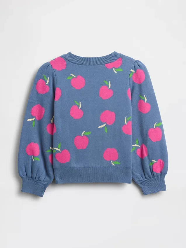 Jerséu con mangas abullonadas para bebés y niños pequeños
